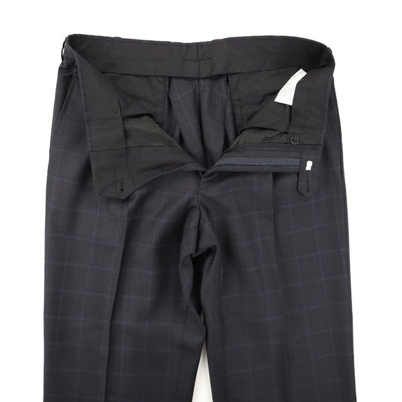 Gianluca Isaia Napoli Wool Suit Blue Windowpane - Picture 13 of 14